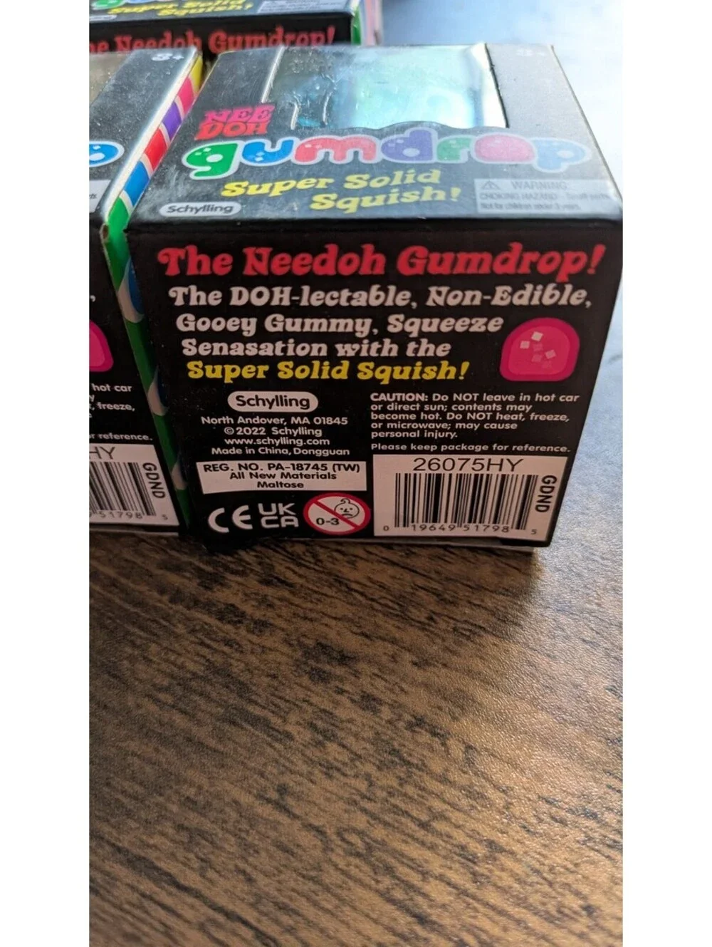 BRAND NEW Authentic Schylling Needoh Gumdrop Squishy Stress Ball x1 Random Color